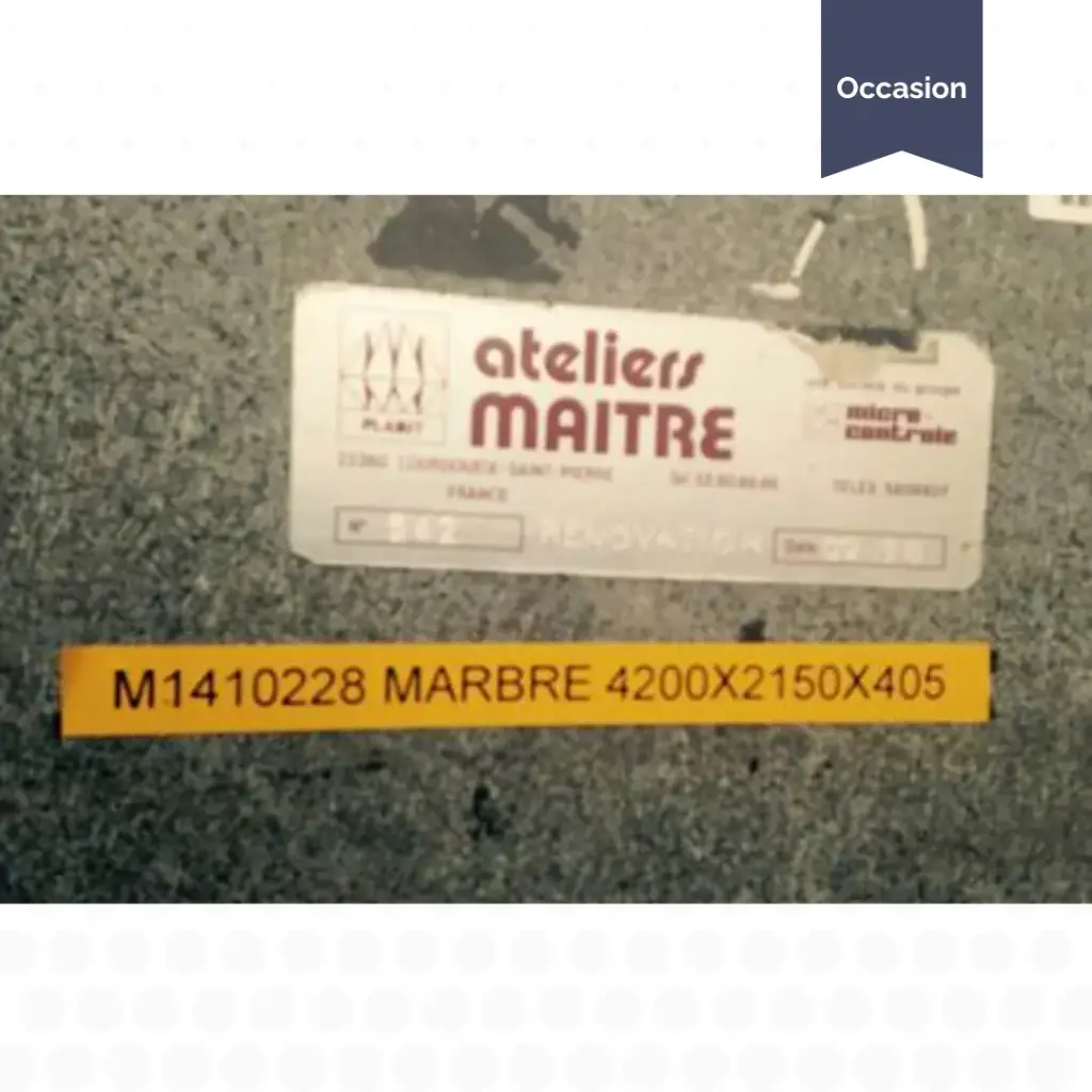 Marbre de précision - 4200x2150x405